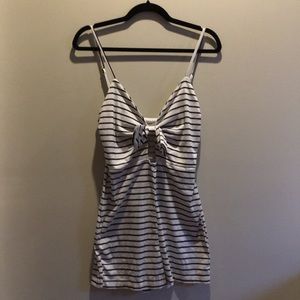 ✨ 5 for $25 | Retro Black & White Stripe Romper